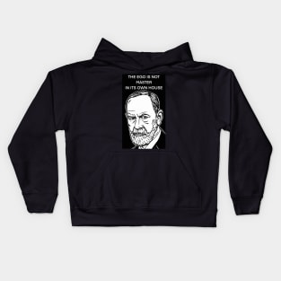 SIGMUND FREUD quote .1 - ink portrait Kids Hoodie